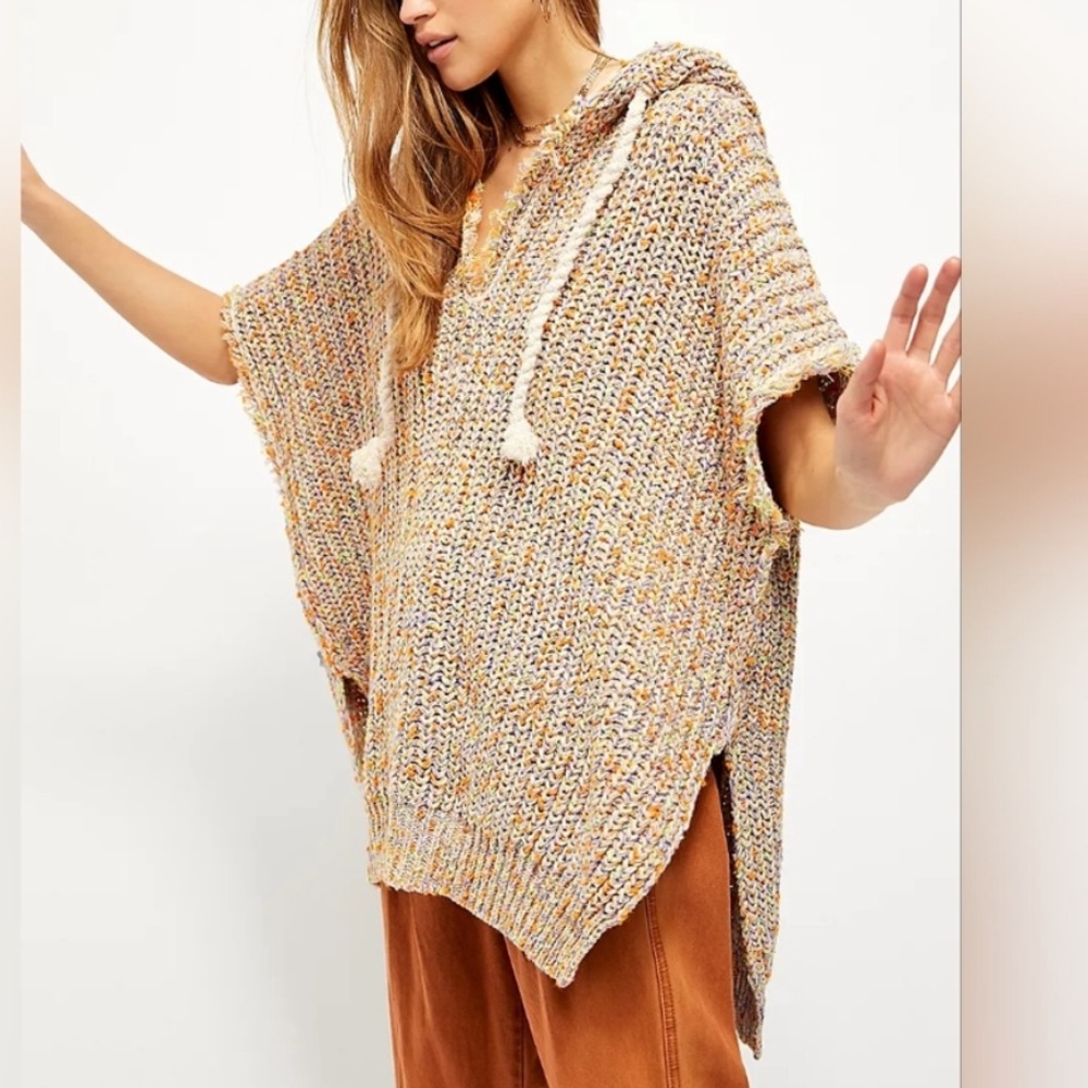 NWOT Free People Electric Aura Hoodie L